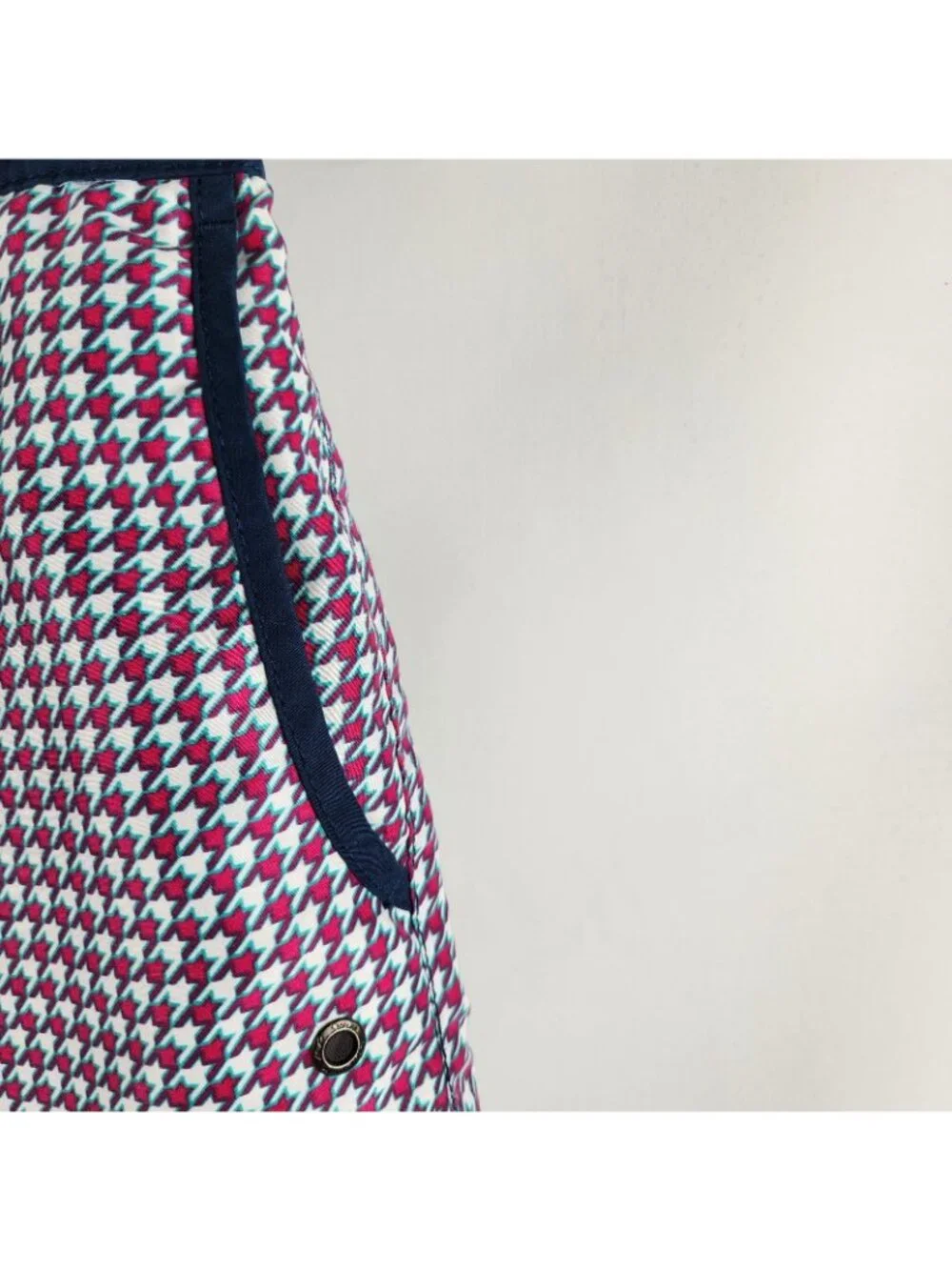 Mr Swim Shorts Mens 34x6 Multi Houndstooth Pattern Boardshort Shorts
